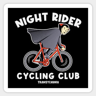 Funny Vampire on Bicycle // Night Rider Cycling Club Sticker